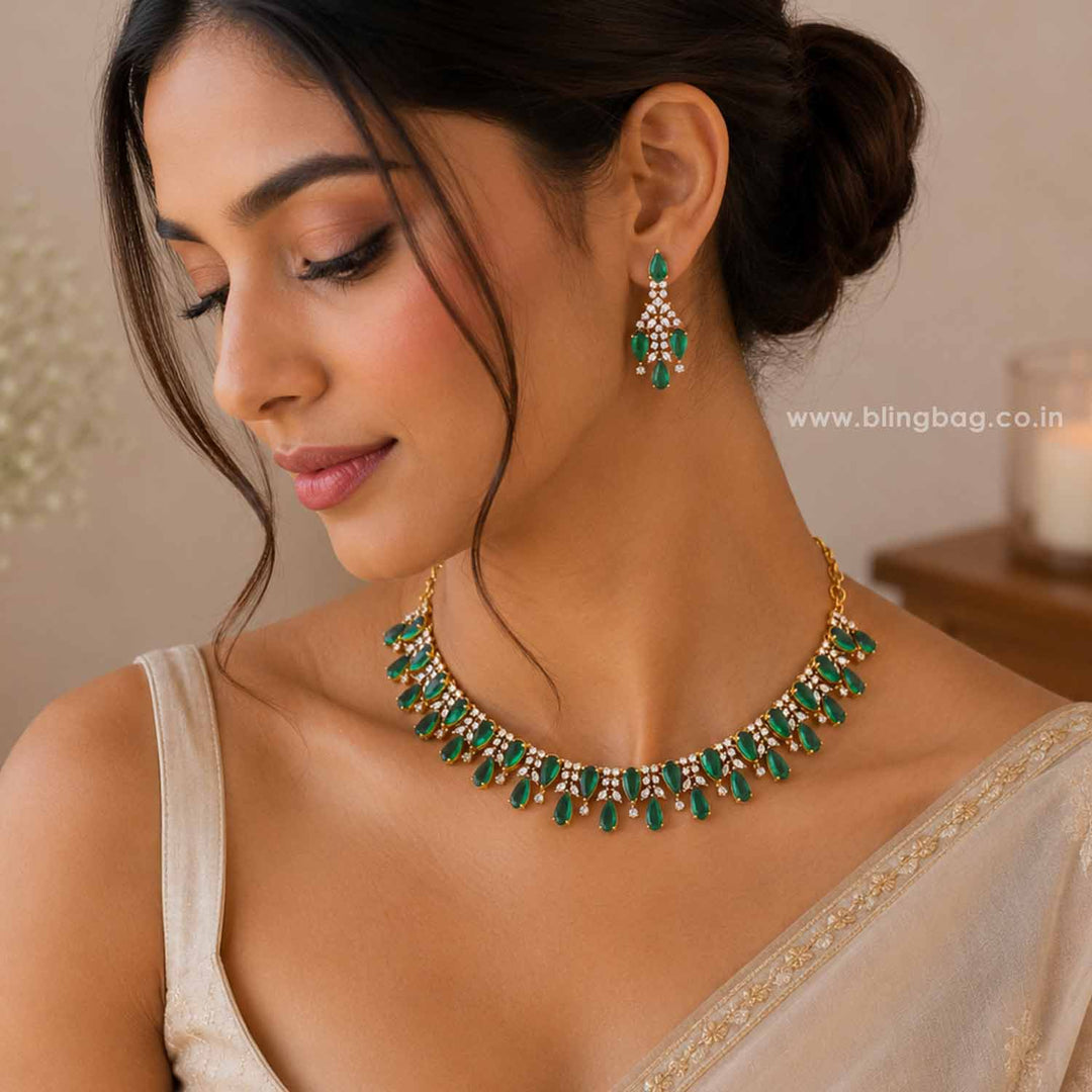 Emerald Anela Victorian Jewellery Set - New Arrival
