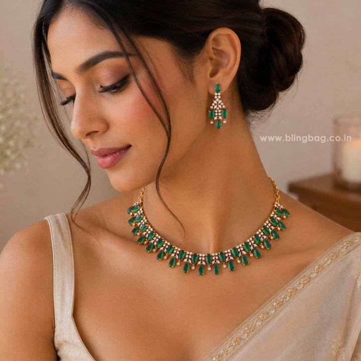 Emerald Anela Victorian Jewellery Set - New Arrival
