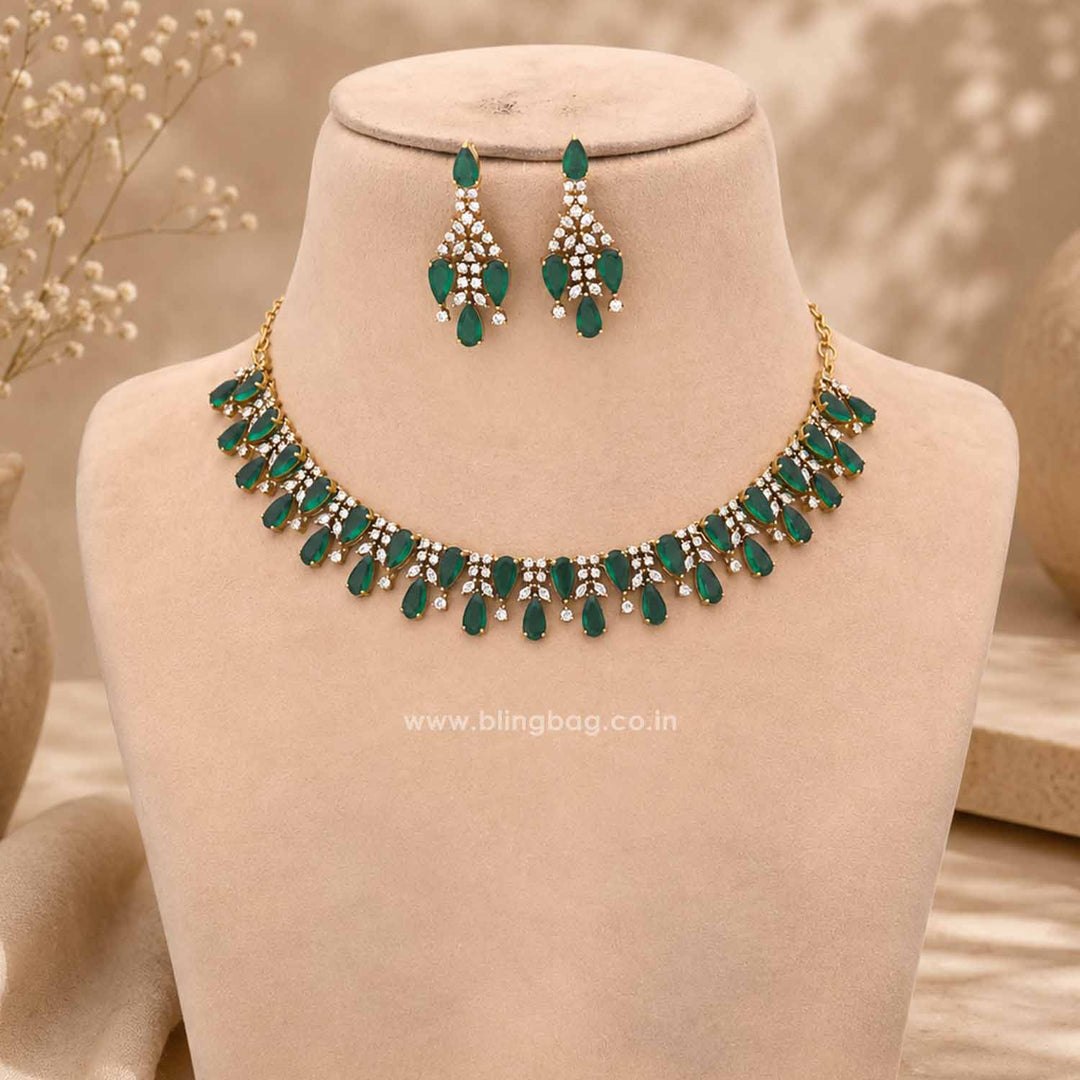 Emerald Anela Victorian Jewellery Set - New Arrival