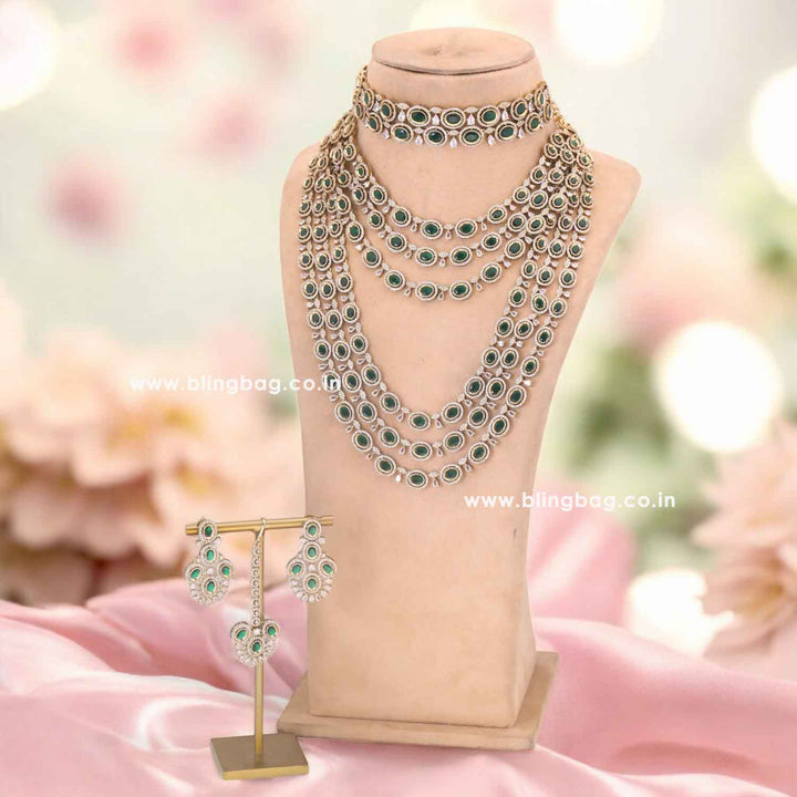 Emerald Anikka Bridal Victorian Jewellery Set - New Arrival