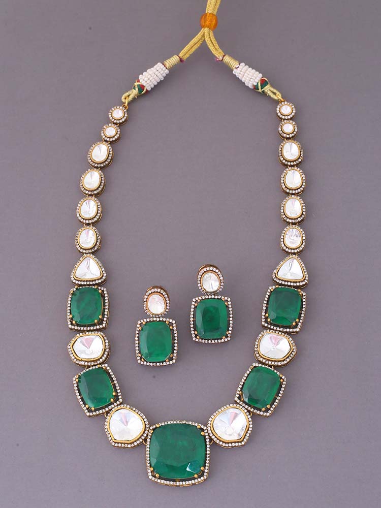 Emerald Anisa Zirconia Jewellery Set