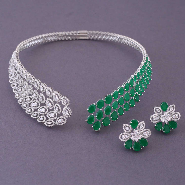 Emerald Anison Hasli Zirconia Jewellery Set