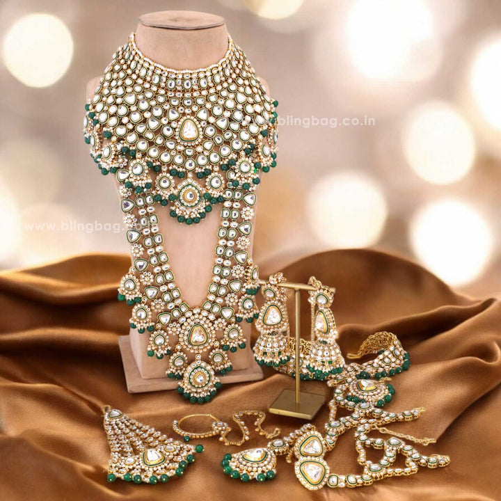 Emerald Annuja Bridal Jewellery Set