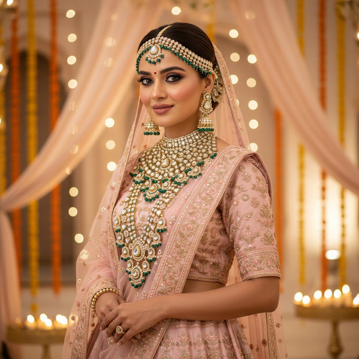 Emerald Annuja Bridal Jewellery Set