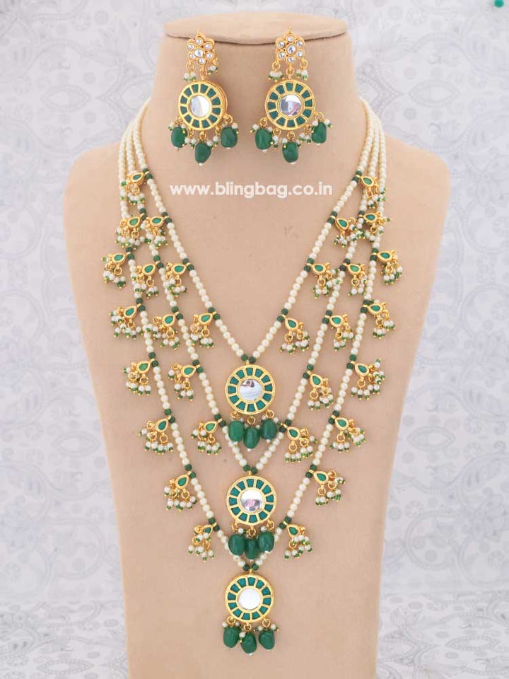 Emerald Anshika Jewellery Set