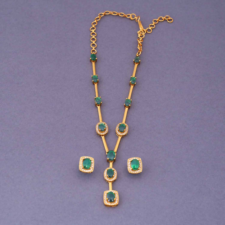 Emerald Anshuma Antique Jewellery Set-New Arrival