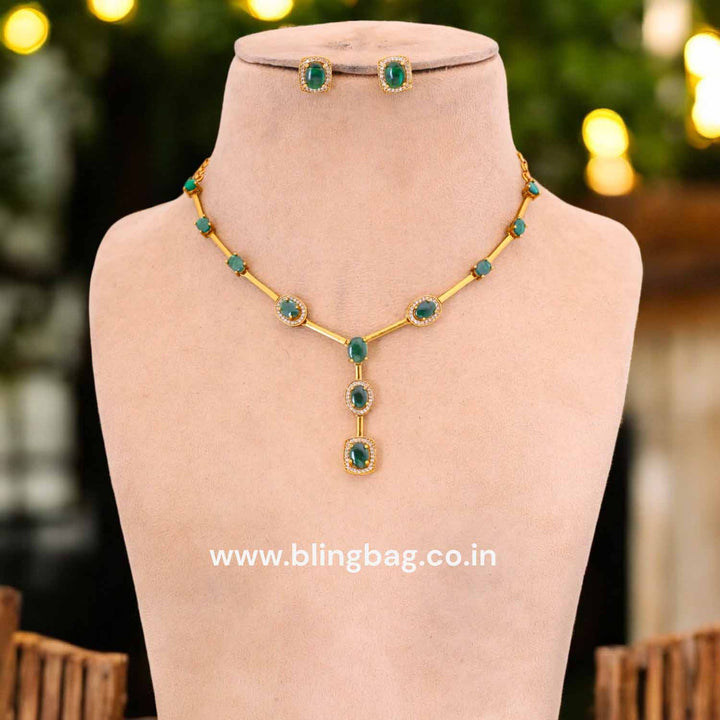 Emerald Anshuma Antique Jewellery Set-New Arrival