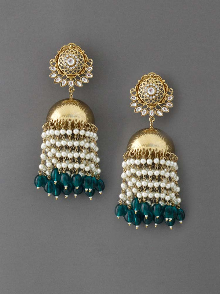 Emerald Anupriya Jhumkis