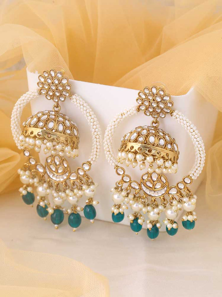 Emerald Anusya Jhumkis