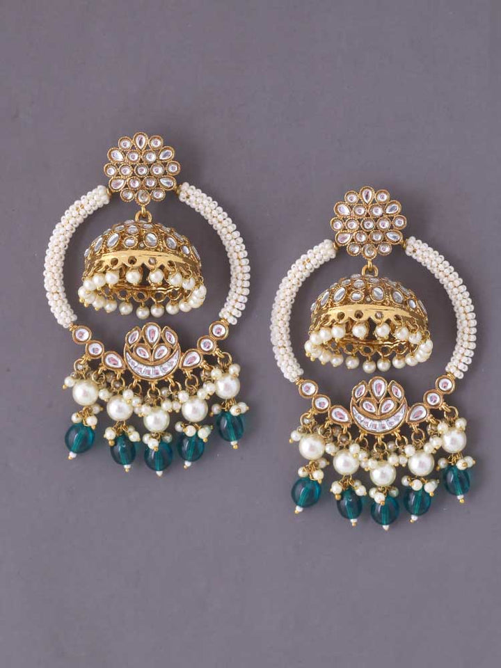 Emerald Anusya Jhumkis