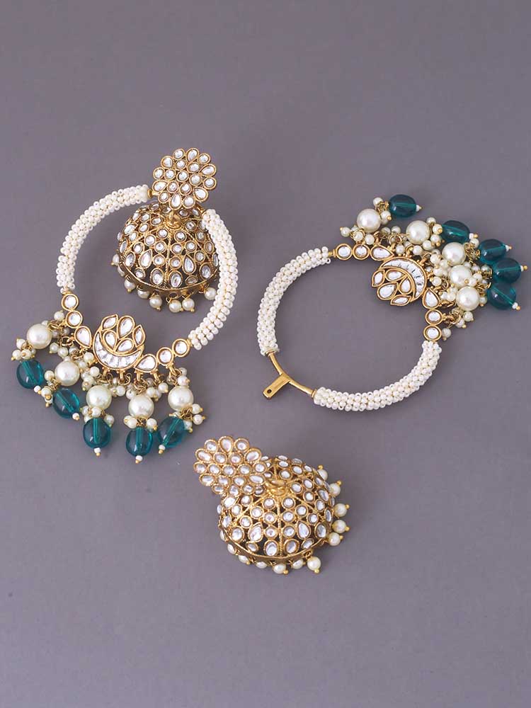 Emerald Anusya Jhumkis