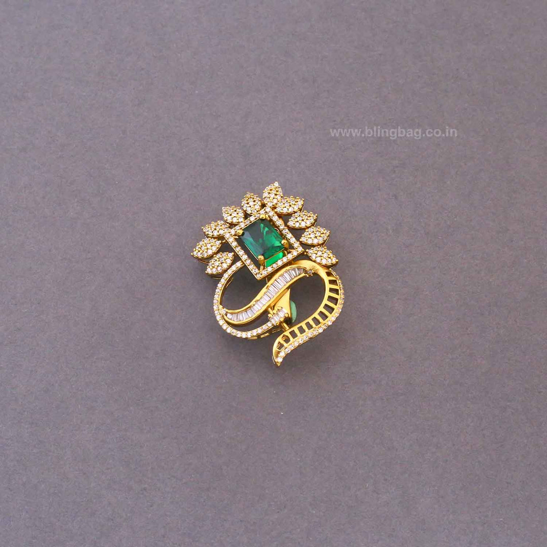 Emerald Aravalli Brooch