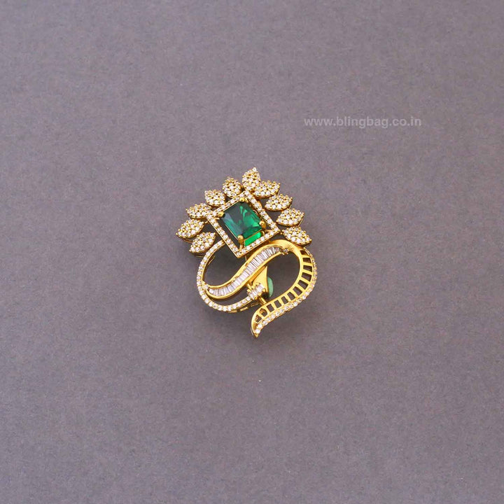 Emerald Aravalli Brooch