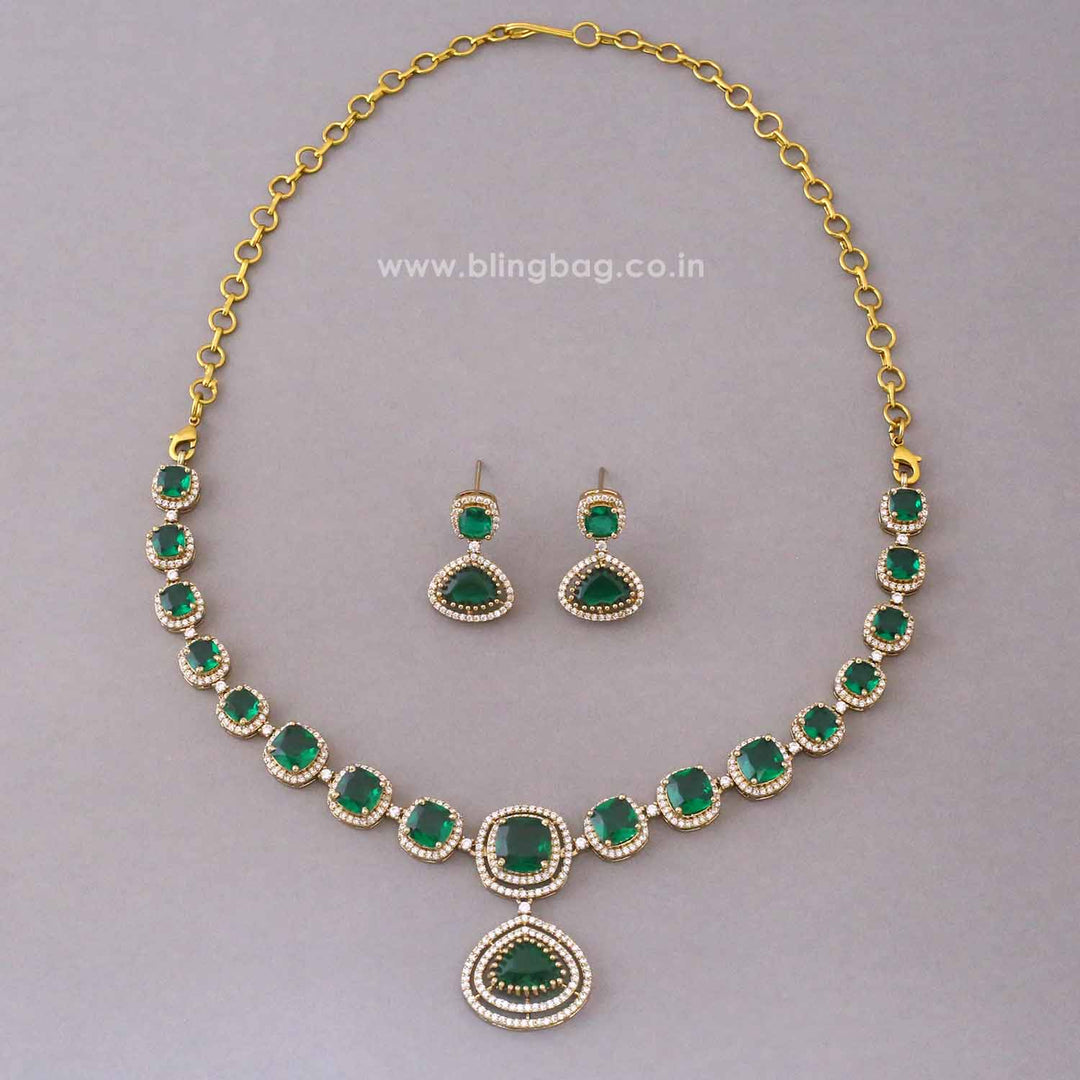 Emerald Ariason Victorian Jewellery Set - New Arrival