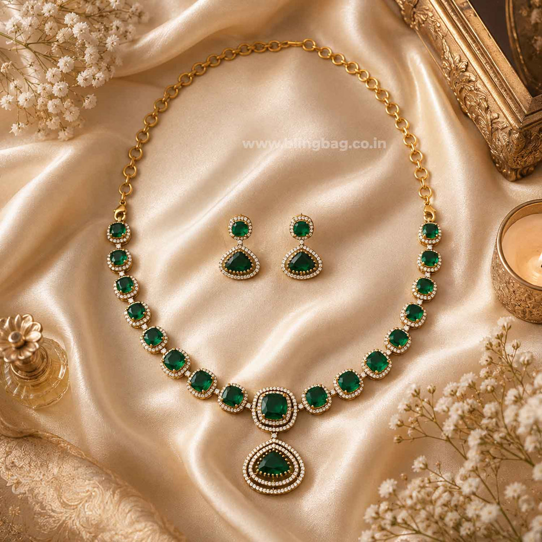 Emerald Ariason Victorian Jewellery Set - New Arrival