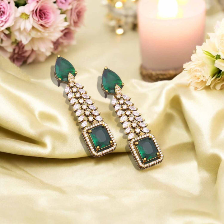 Emerald Arienna Zirconia Danglers