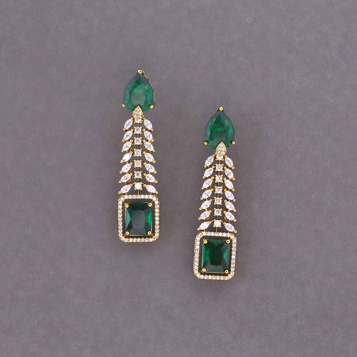 Emerald Arienna Zirconia Danglers