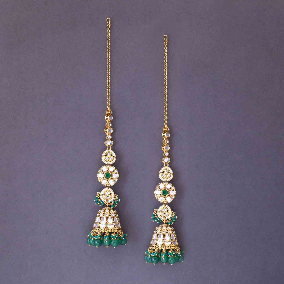 Emerald Aruha Sahara Jhumkis