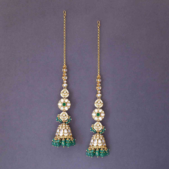 Emerald Aruha Sahara Jhumkis