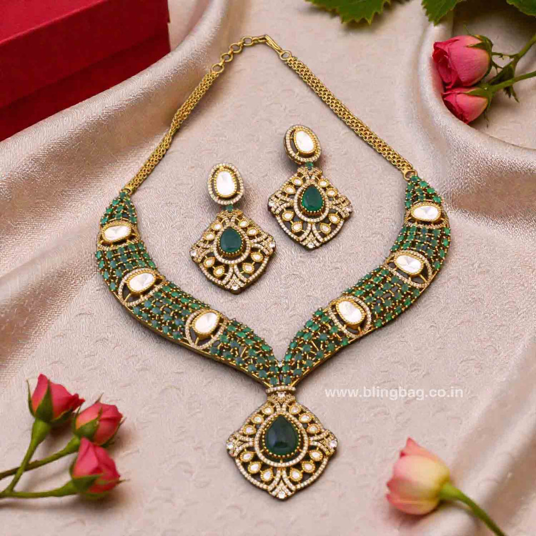 Emerald Asnaa Hasli Victorian Jewellery Set- New Arrivals