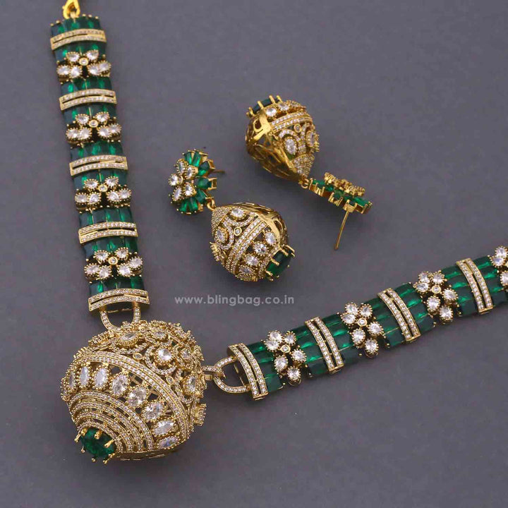 Emerald Asya Victorian Jewellery Set - New Arrival