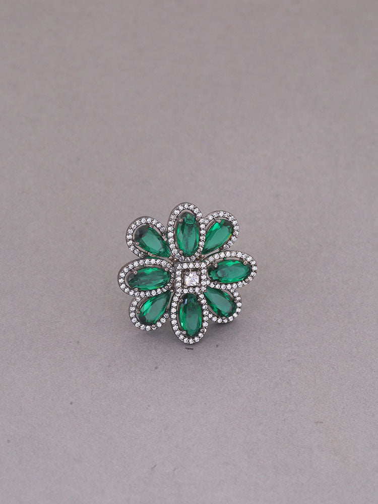 Emerald Athina Zirconia Ring - EOSS
