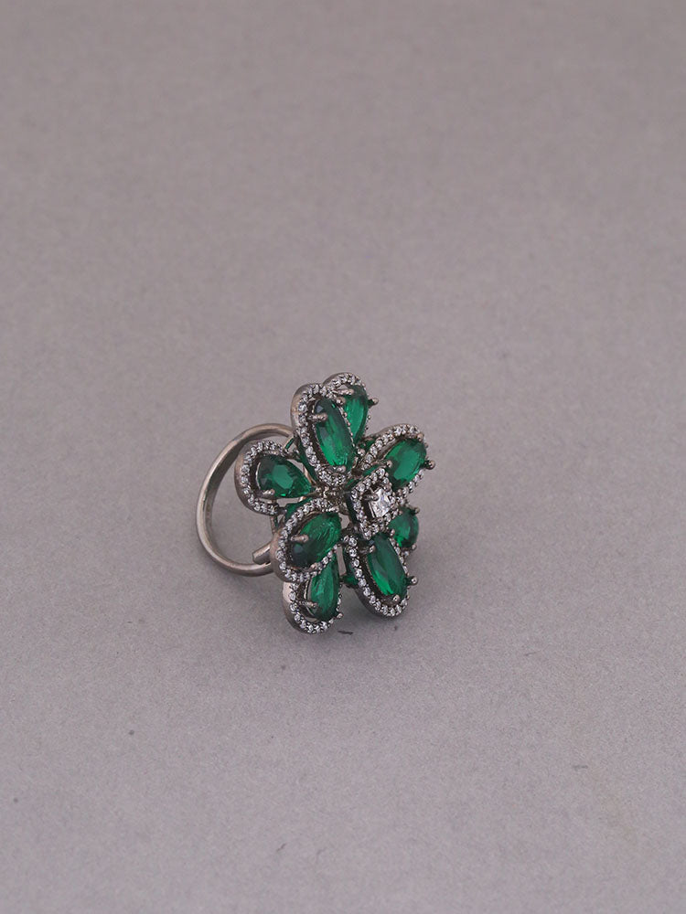 Emerald Athina Zirconia Ring - EOSS