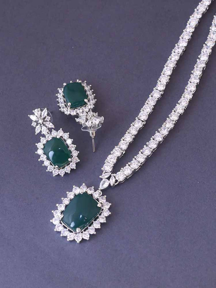 Emerald Kaitlyn Pendant Set