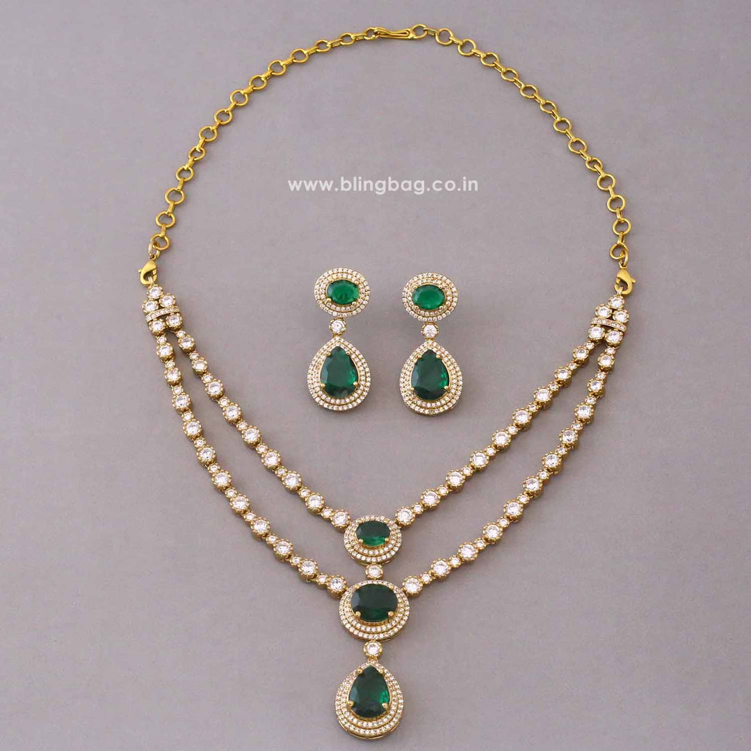 Emerald Auroraa Victorian Jewellery Set - New Arrival