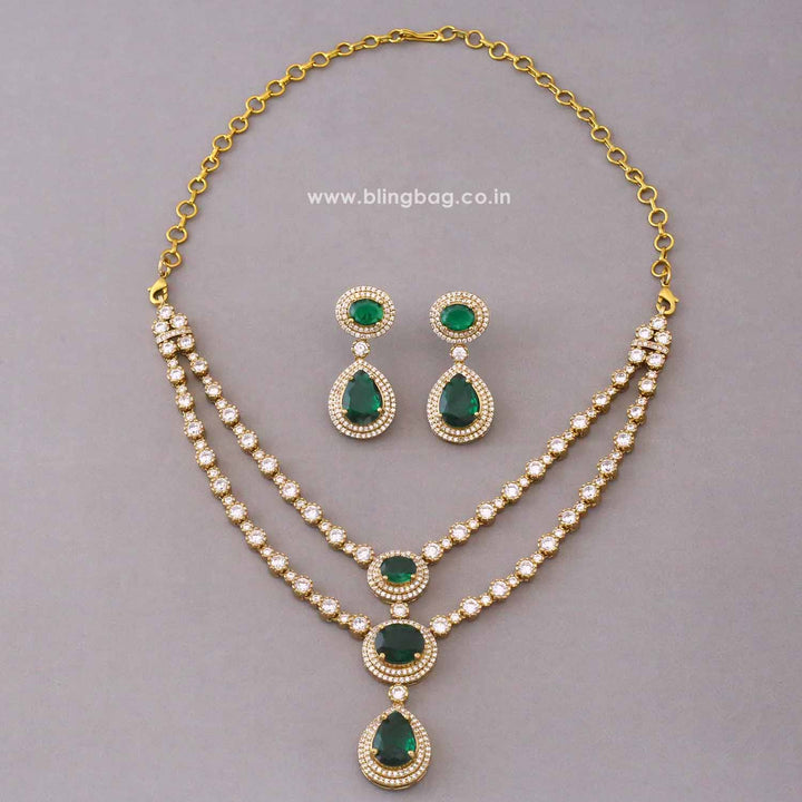 Emerald Auroraa Victorian Jewellery Set - New Arrival