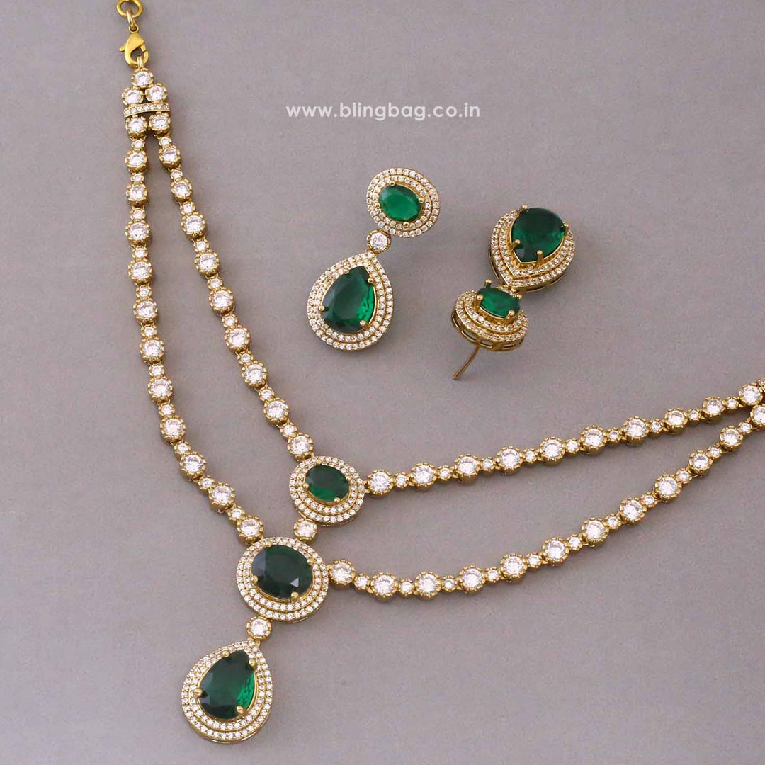 Emerald Auroraa Victorian Jewellery Set - New Arrival