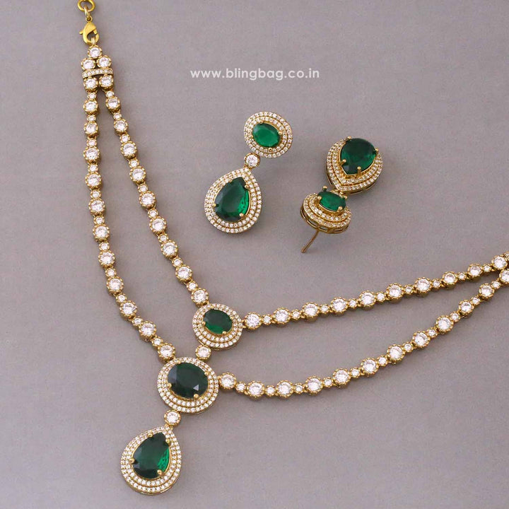 Emerald Auroraa Victorian Jewellery Set - New Arrival
