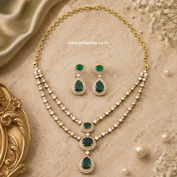 Emerald Auroraa Victorian Jewellery Set - New Arrival