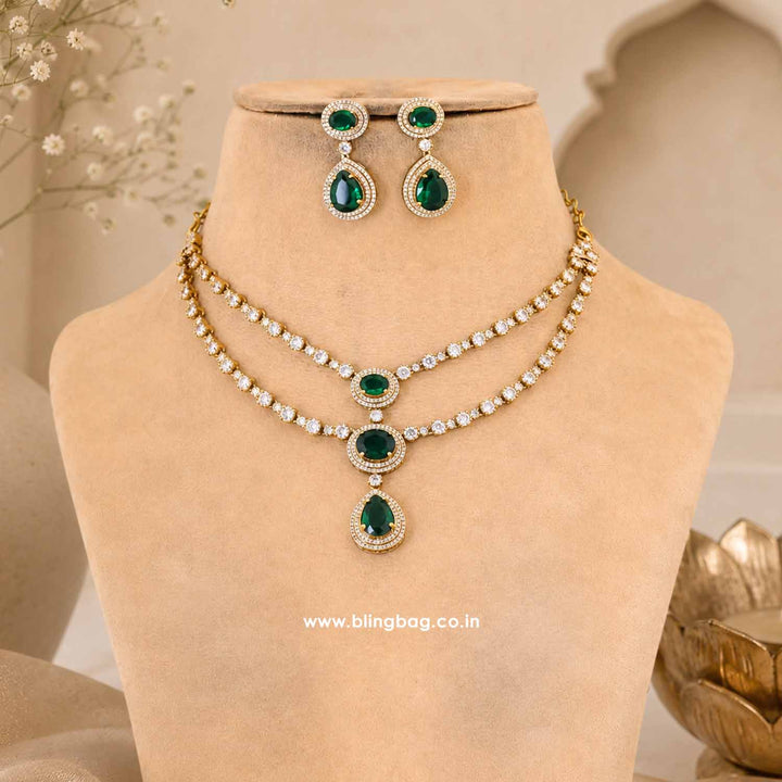 Emerald Auroraa Victorian Jewellery Set - New Arrival