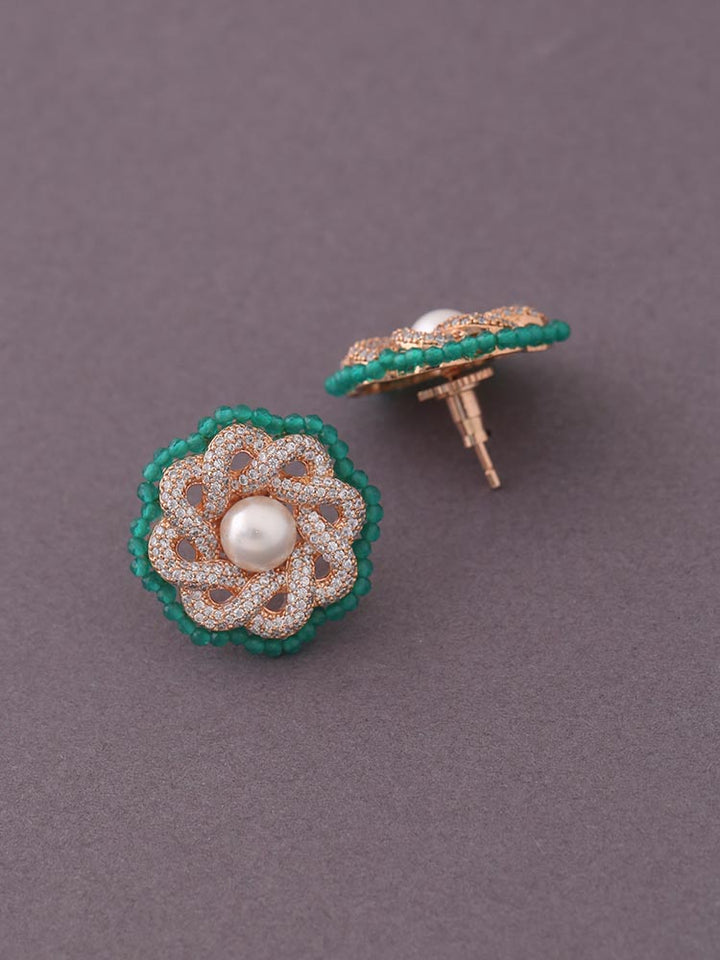 Emerald Autumn Zirconia Studs