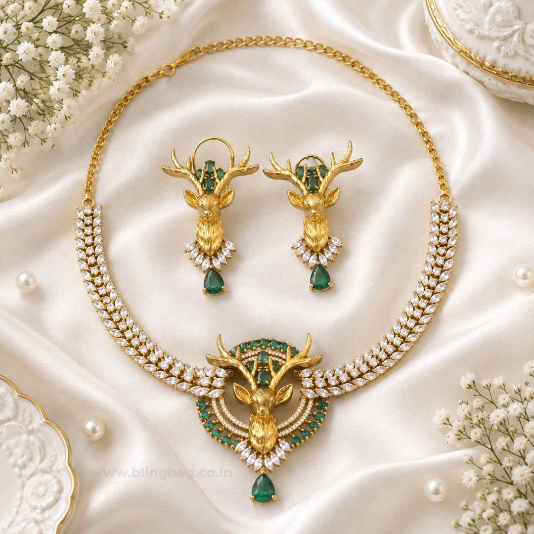 Emerald Avae Victorian Jewellery Set - New Arrival