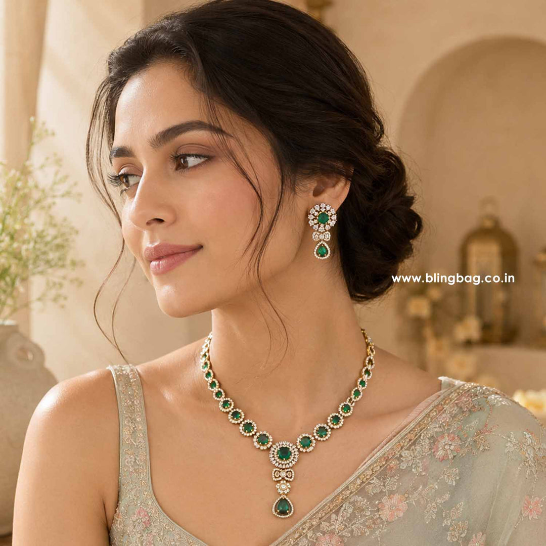 Emerald Avajoy Victorian Jewellery Set - New Arrival