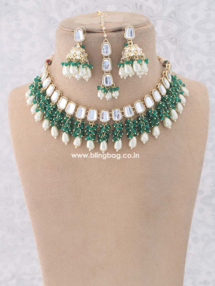 Emerald Avantika Jewellery Set