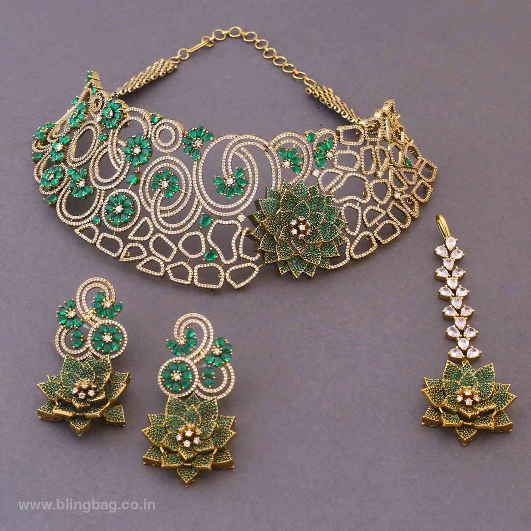 Emerald Avarose Victorian Jewellery Set- New Arrivals