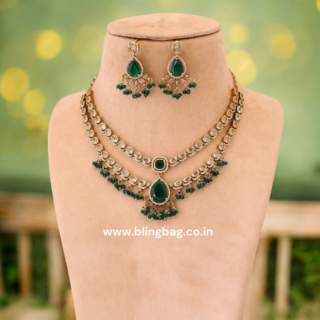 Emerald Axel Victorian Jewellery Set- New Arrival