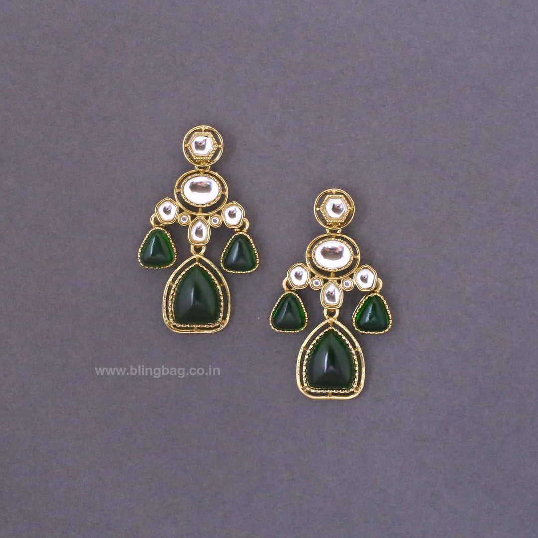 Emerald Ayati Danglers