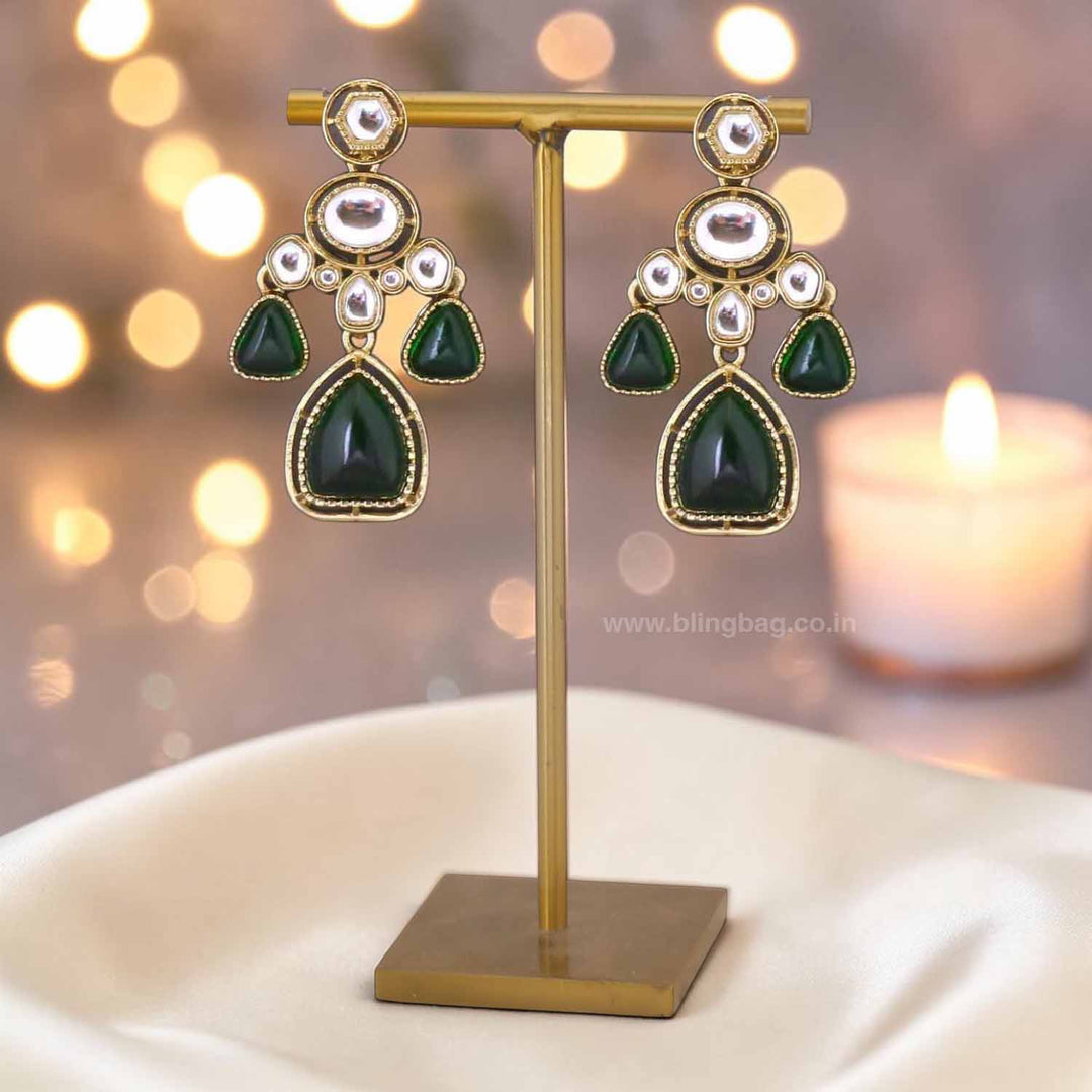 Emerald Ayati Danglers