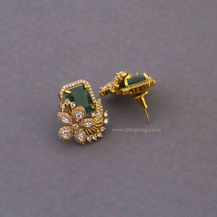 Emerald Aylani Victorian Studs