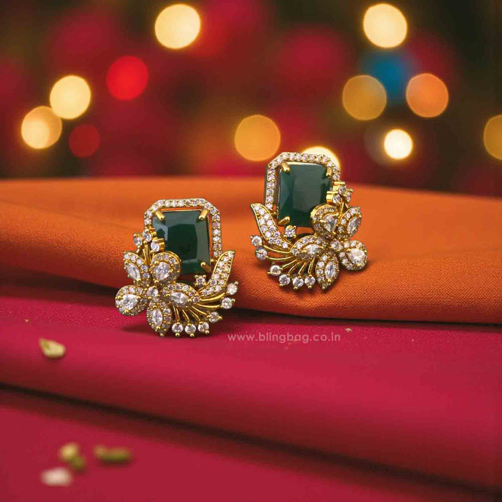 Emerald Aylani Victorian Studs