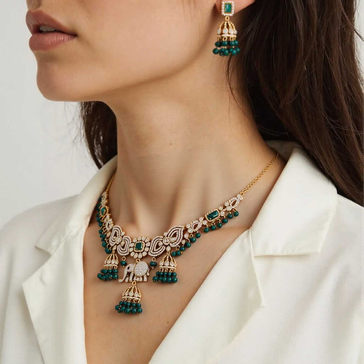 Emerald Aylein Victorian Jewellery Set - New Arrival