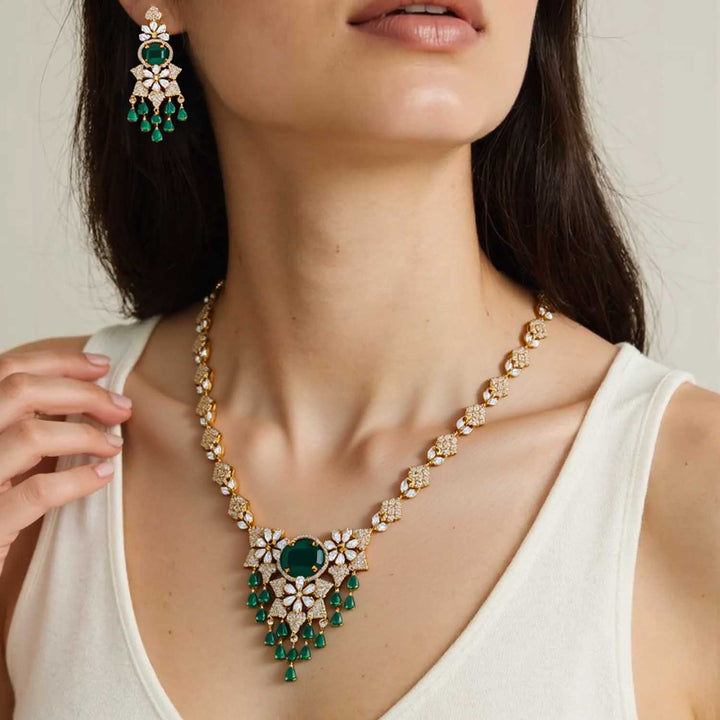 Emerald Azariah Victorian Jewellery Set - New Arrival