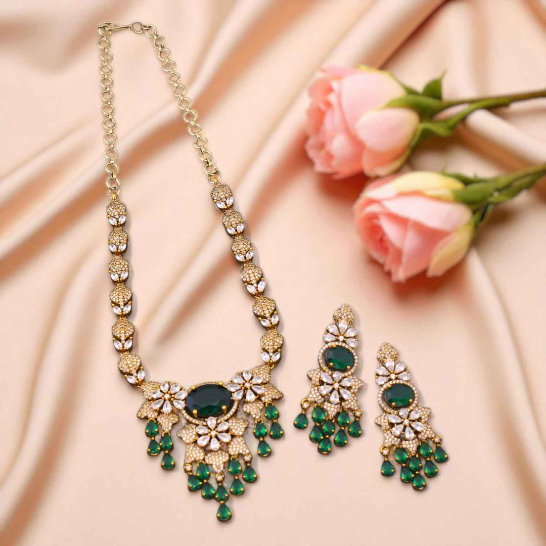 Emerald Azariah Victorian Jewellery Set - New Arrival