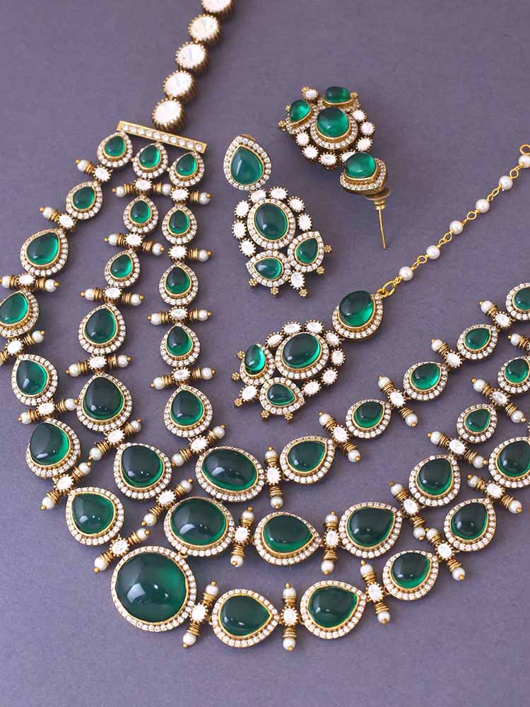 Emerald Bailee Zirconia Jewellery Set