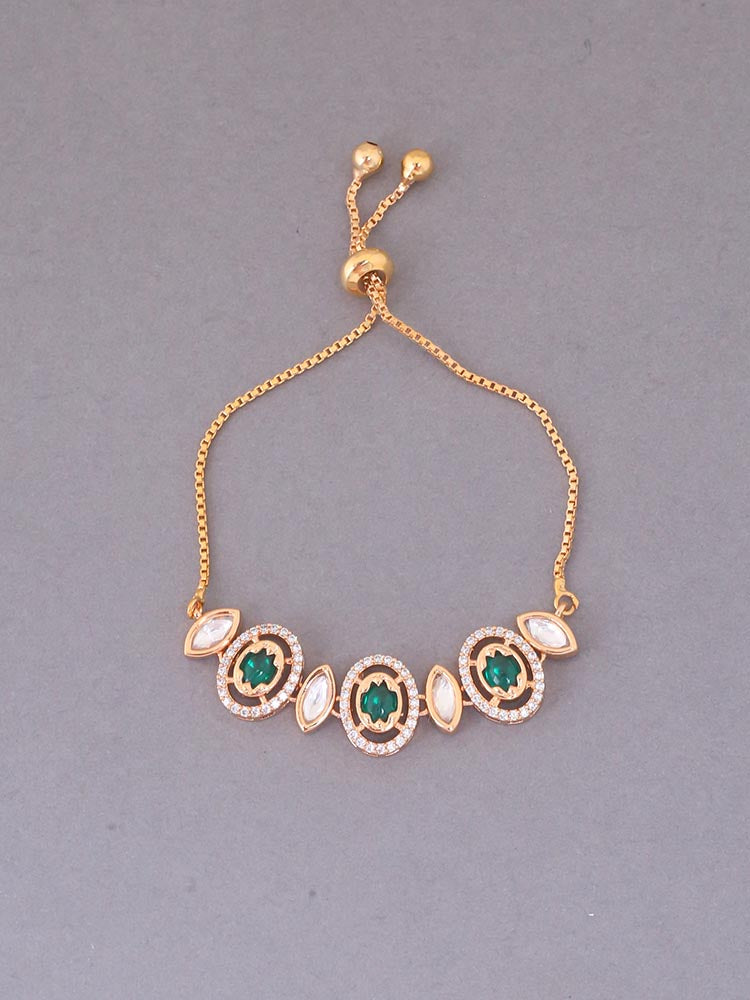 Emerald Baisakhi Adjustable Bracelet