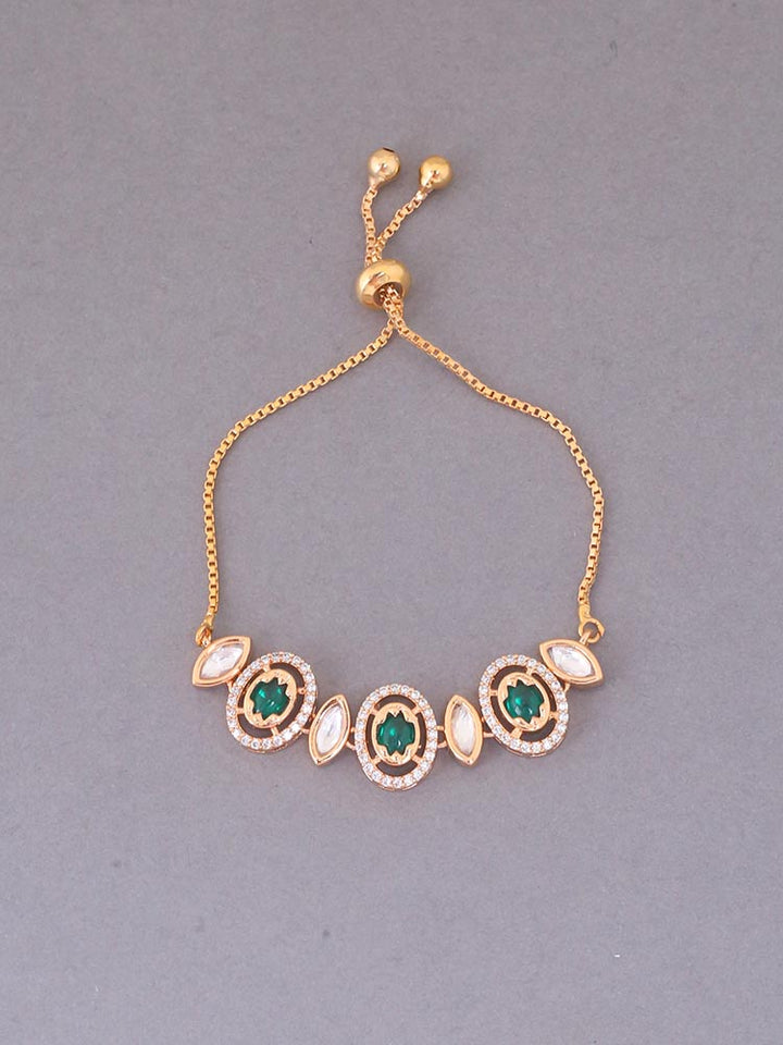 Emerald Baisakhi Adjustable Bracelet